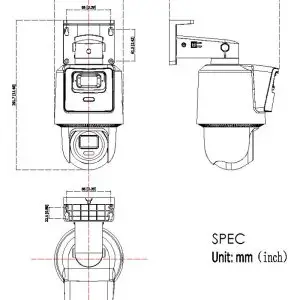 DS 2SE2C400MWG E14 Dimensionsimage