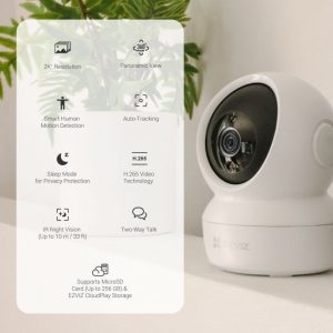 EZVIZ CS H6C Pro 2k 5MP Pan & Tilt Portable WiFi Camera CS H6c R105 1L3WF (3)