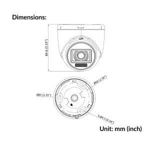Hikvision DS 2CE76D0T EXLPF 2MP Smart Hybrid Light Indoor Turret Camera