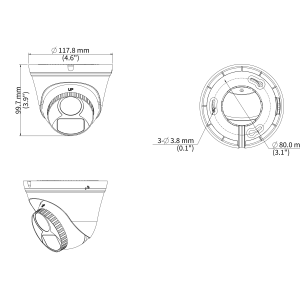 Uniview UAC T112 F28 W 2MP ColourHunter HD Fixed Turret Analog Camera