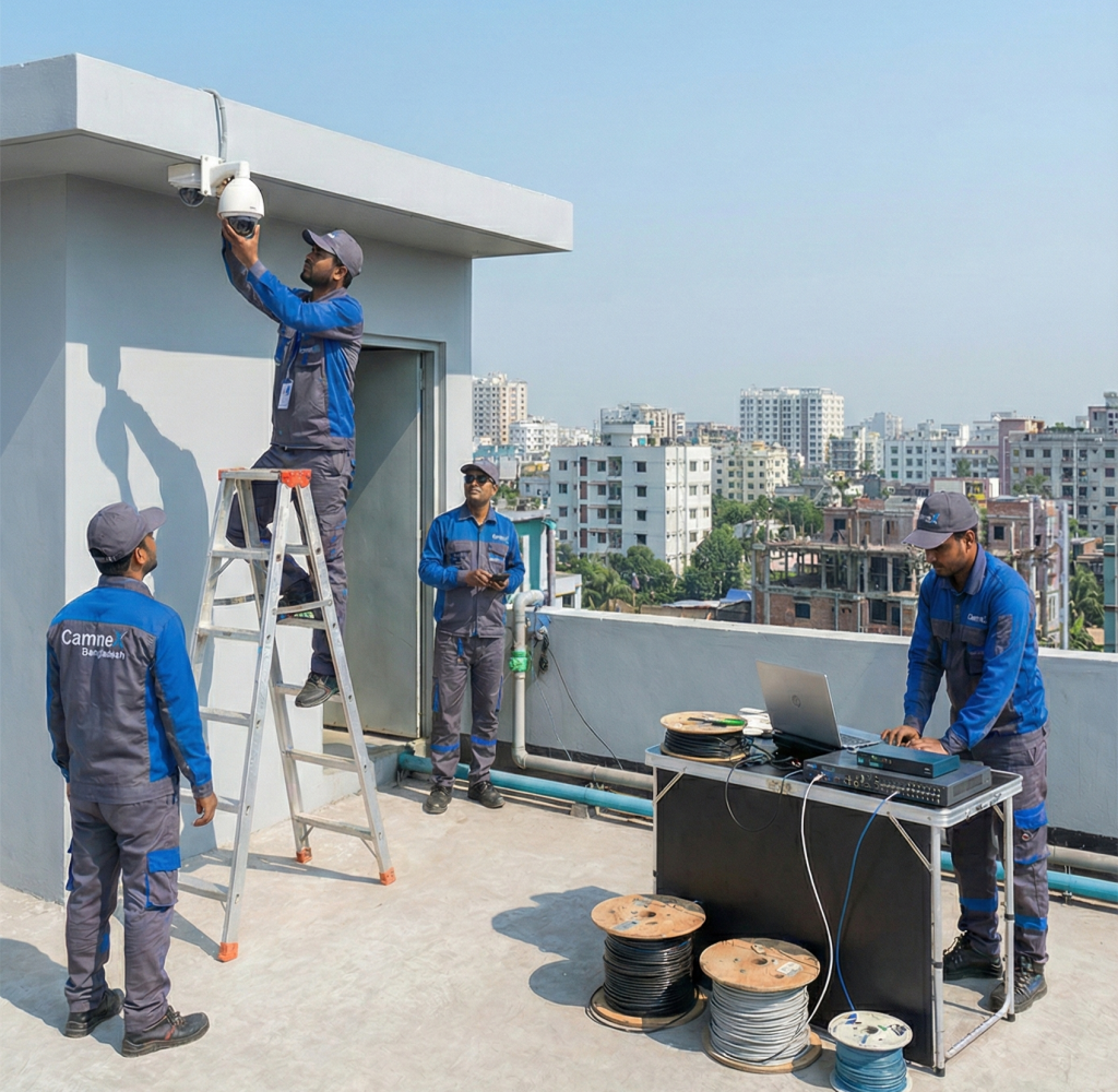 Professional CCTV and networking installation services in Bangladesh