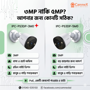 Imou IPC PS3DP Full Color Camera, Bullet IP Camera, Audio IP Camera, Outdoor Security Camera, PoE CCTV Camera 3MP