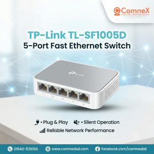 TP Link TL SF1005D 5 Port Fast Ethernet Desktop Switch